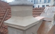 Oprava degradovaných věžiček na Měšťanské besedě Uherské Hradiště